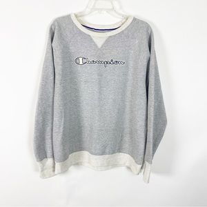 Champion Women’s Long Sleeve Pullover Athletic Crew Neck Sweatshirt Size XL